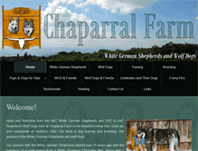 Tablet Screenshot of chaparralfarm.com